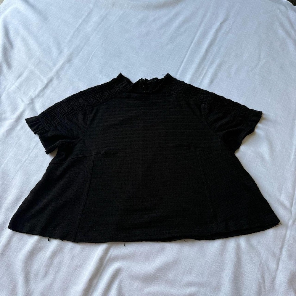 free people black crop top